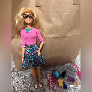 Teacher Barbie with accessories